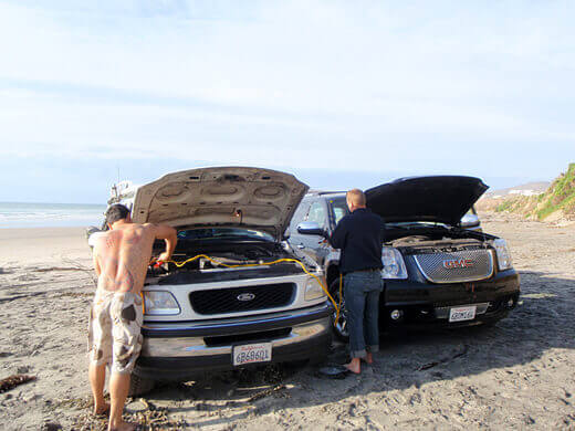 Car trouble in Baja