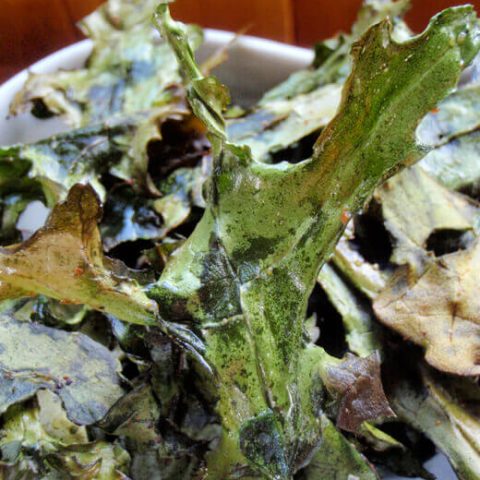 Perfectly baked kale chips