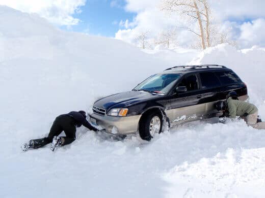 Digging out the car