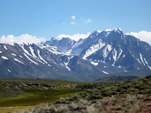 Eastern Sierra Nevada mountain range