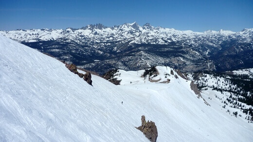 Mammoth Mountain on a "spring" day in June