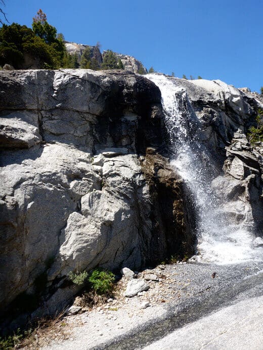 Roadside waterfall in Yosemite
