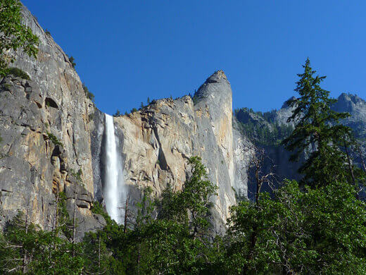 Bridalveil Falls in Yosemite