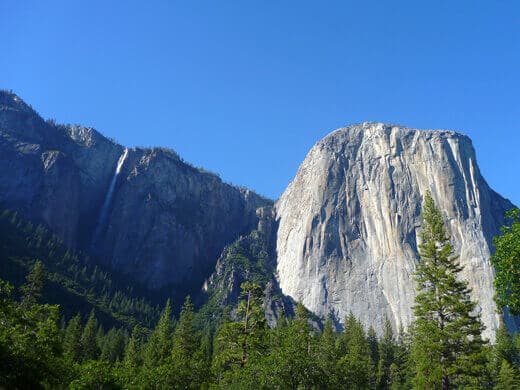 Horsetail Falls in Yosemite