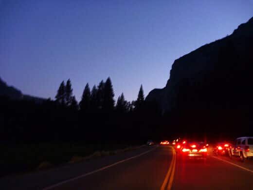 Long drive home out of Yosemite Valley