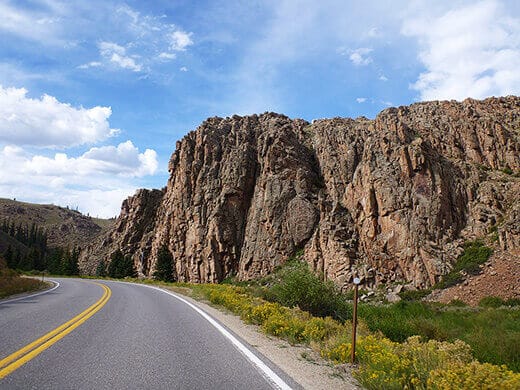 Dramatic rock formations in Gunnison