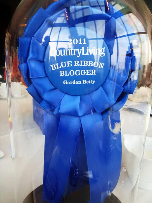 First Annual Blue Ribbon Blogger Award winner Garden Betty