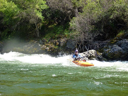 Charging through the rapids on Kings River