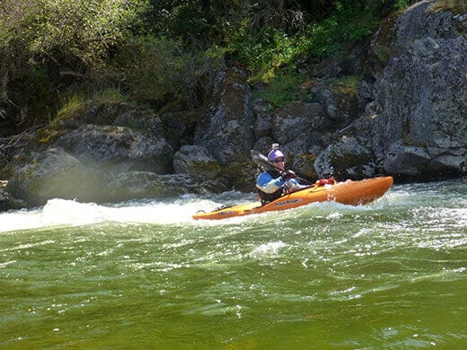 Whitewater kayaking on the Kings River
