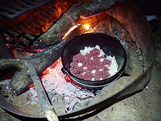 Cooking with the Dutch oven