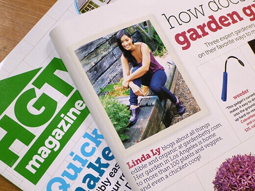 Garden Betty in HGTV magazine