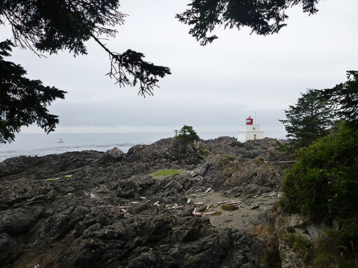 Amphitrite Lighthouse in Ucluelet.