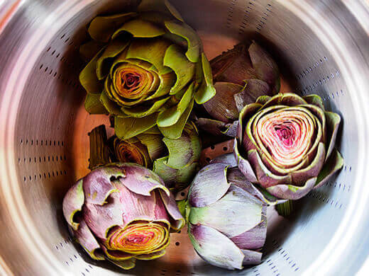 Steam artichokes for at least 20 minutes