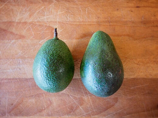 The last two avocados from my tree this season
