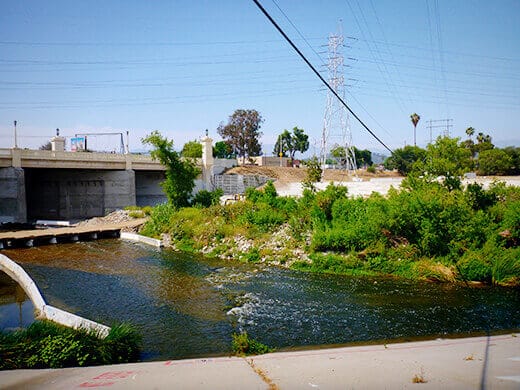 Put-in point on the LA River