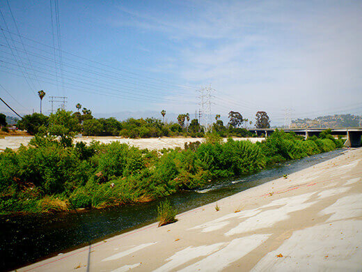 Glendale Narrows segment of the LA River