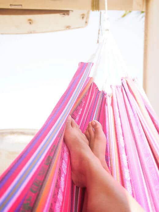 Spending a perfectly useless afternoon in a hammock