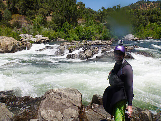 Class IV Troublemaker rapid on the American River