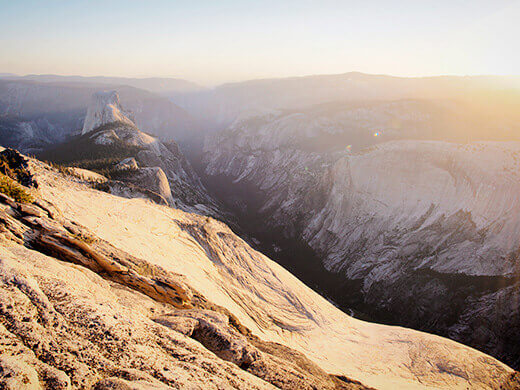 Half Dome in the golden light