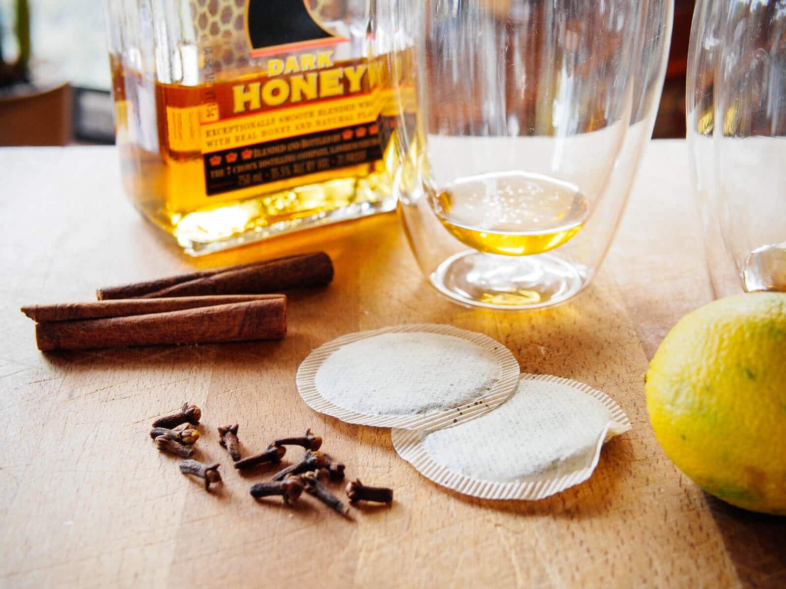Float a clove-studded lemon in your hot toddy