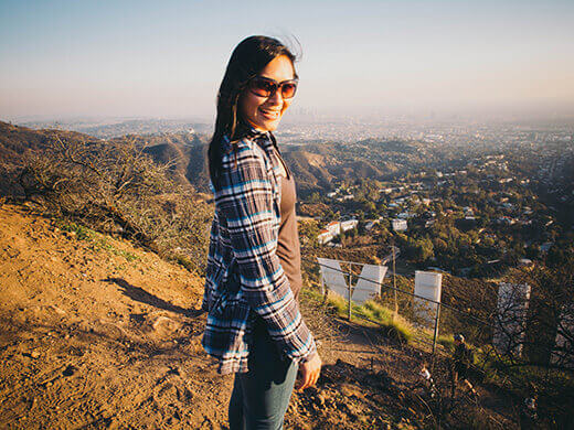 New Year's Day hike to the Hollywood Sign