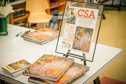 The CSA Cookbook signing