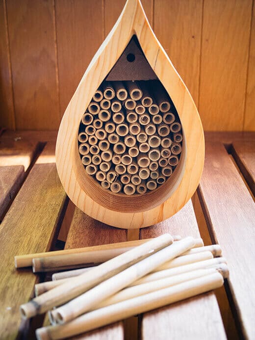 Raindrop native bee house kit
