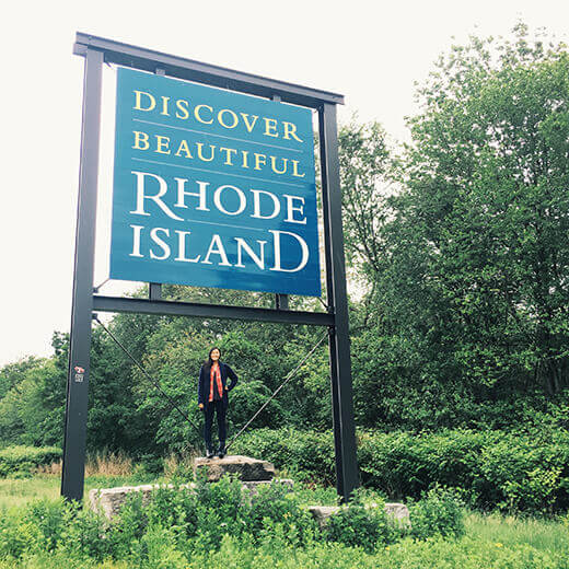 Rhode Island stateline