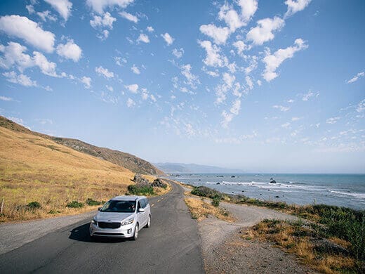 Driving along the Lost Coast