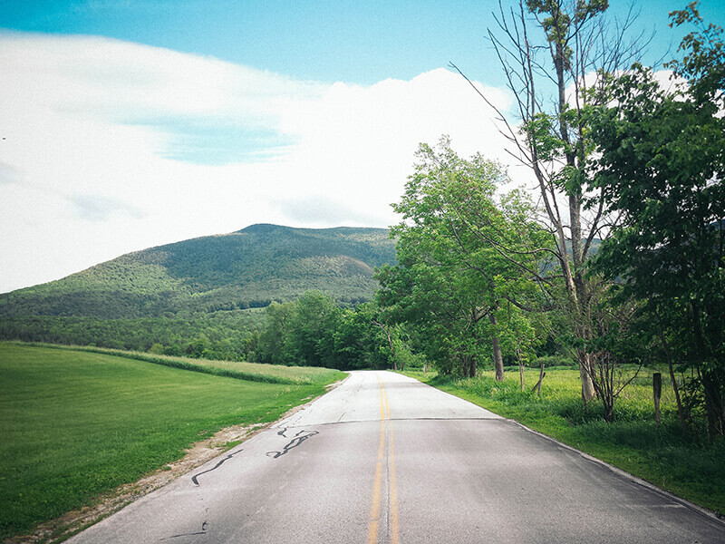 The scenic byways of Vermont