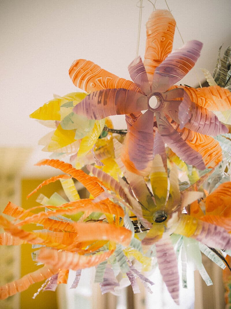 Anthropologie-inspired floral chandelier