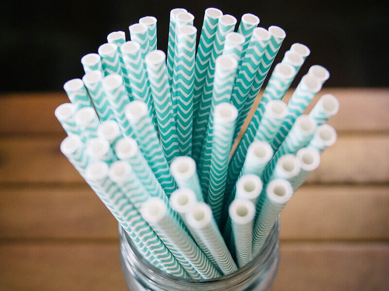 Paper straws from Restaurantware