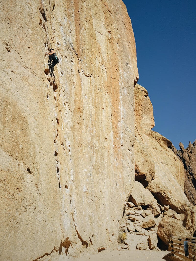Rock climbing at Smith Rock State Park