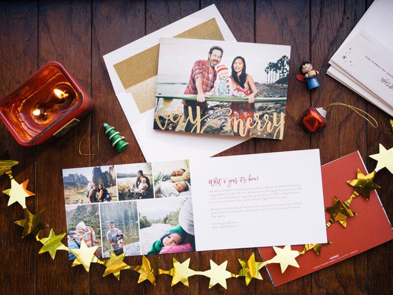 Holiday photo cards from Minted