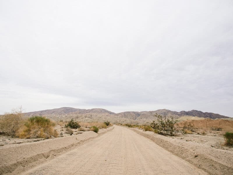 Painted Canyon Road in Mecca Hills, California