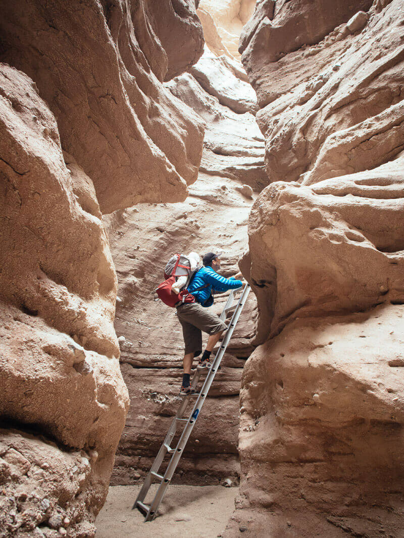 Ascending the Ladder Canyon Trail
