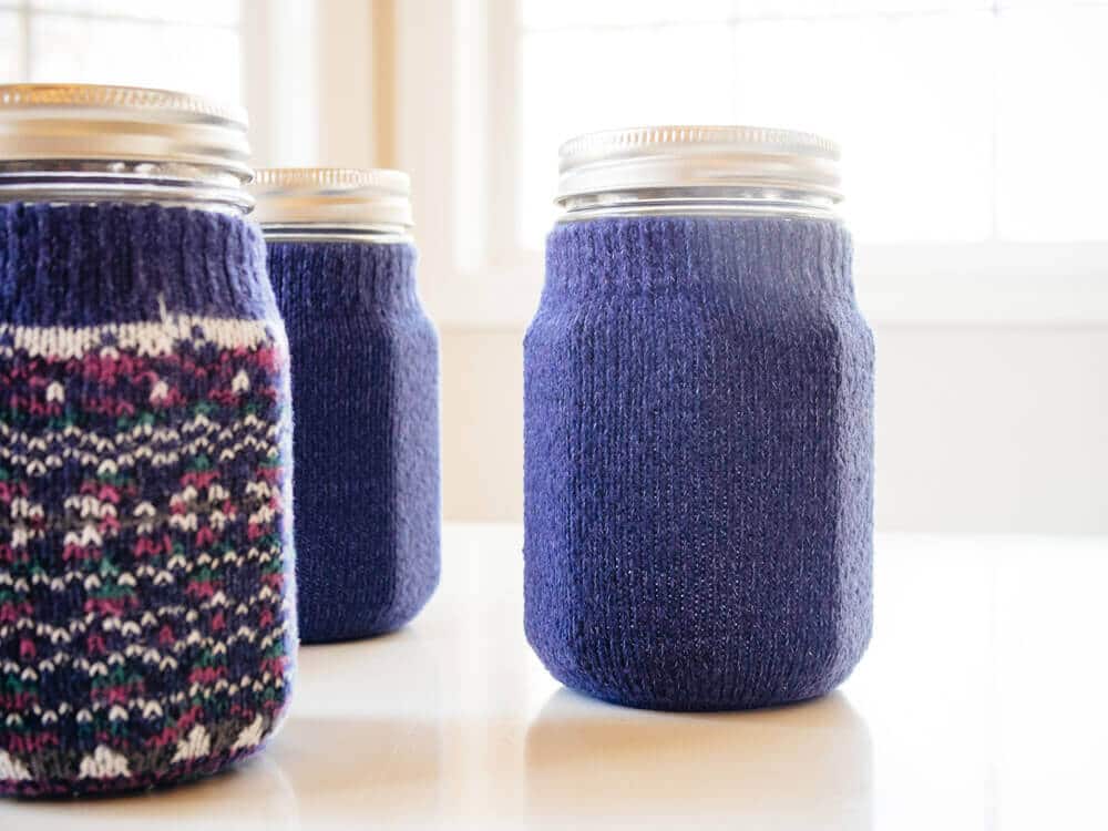 Woolly koozie for your mason jar