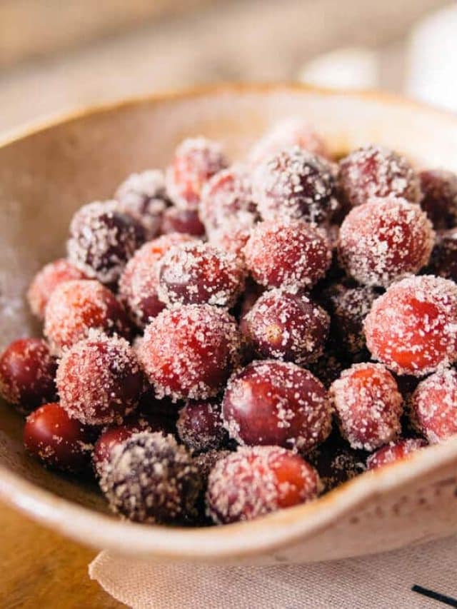 Sugared cranberries