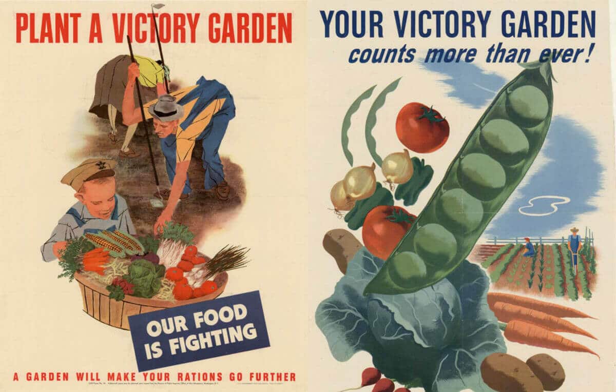 World War II victory garden posters