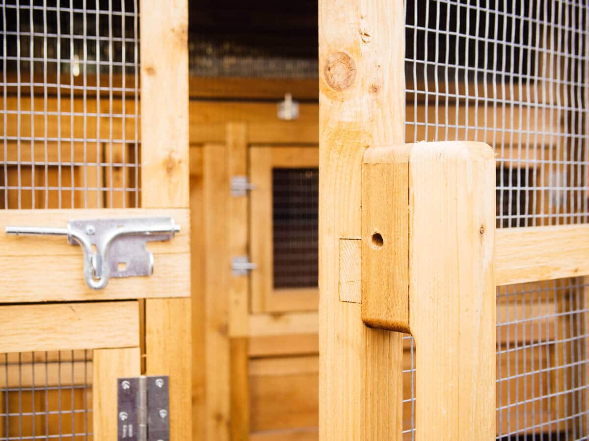 Hand-built cedar chicken coop