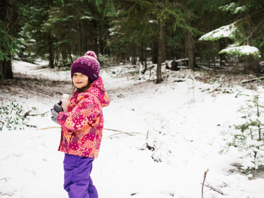 Toddler in the snow