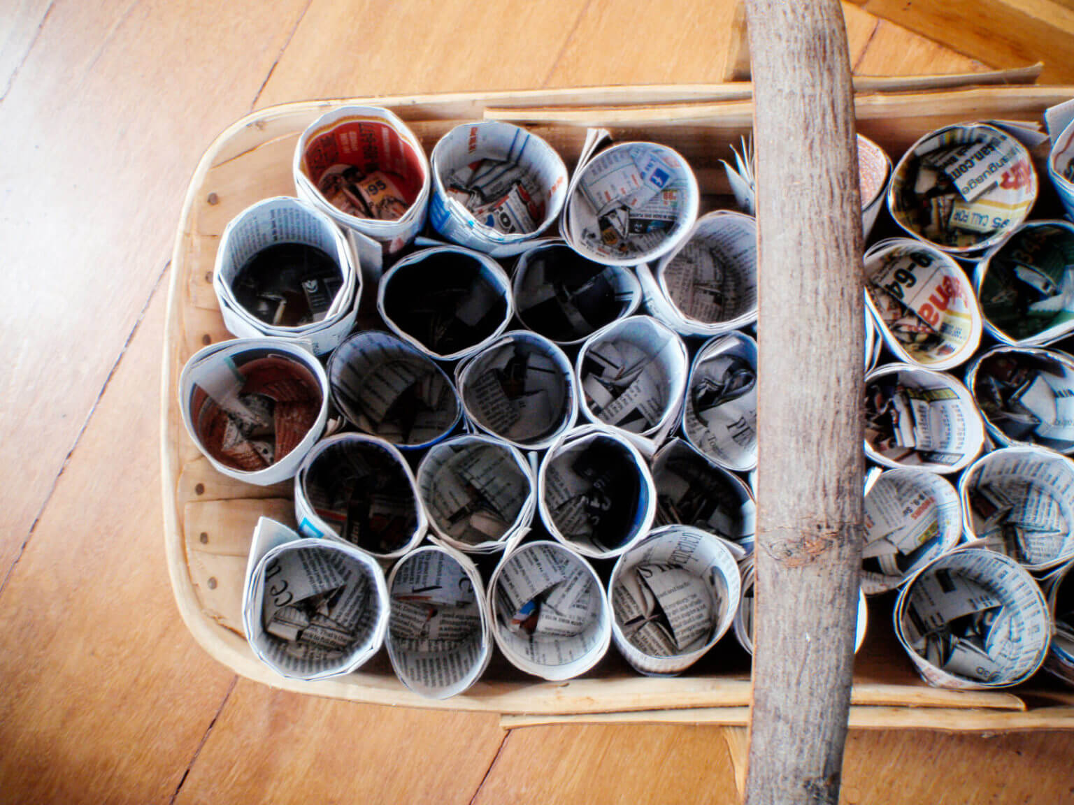 How to Make Recycled Newspaper Pots for Seed Starting Garden Betty