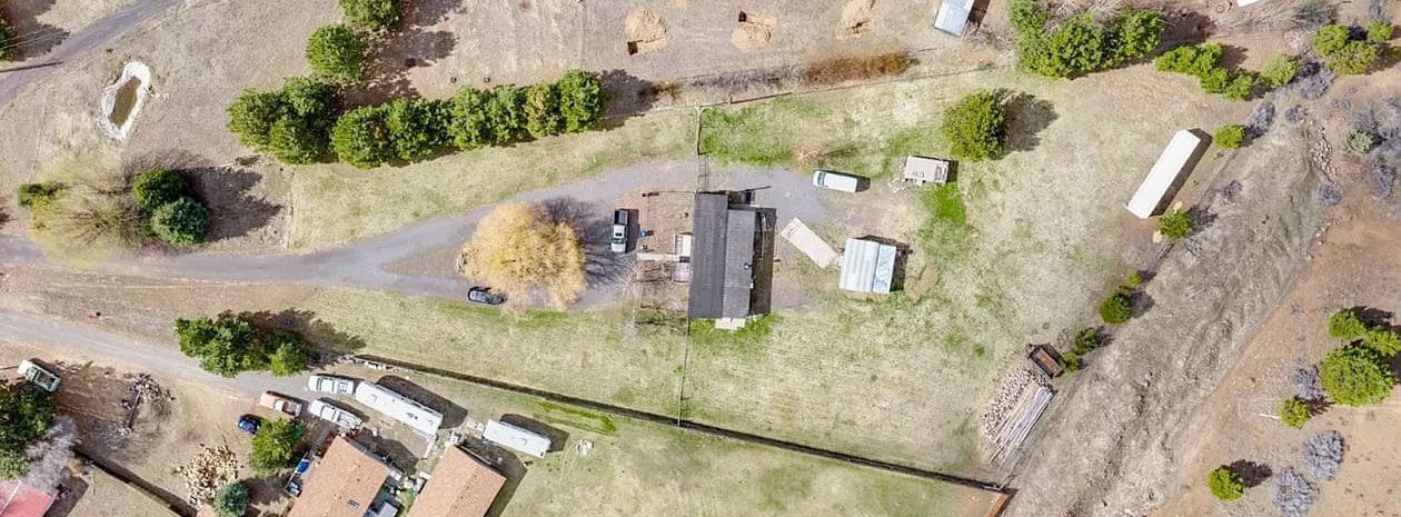 Aerial view of my property