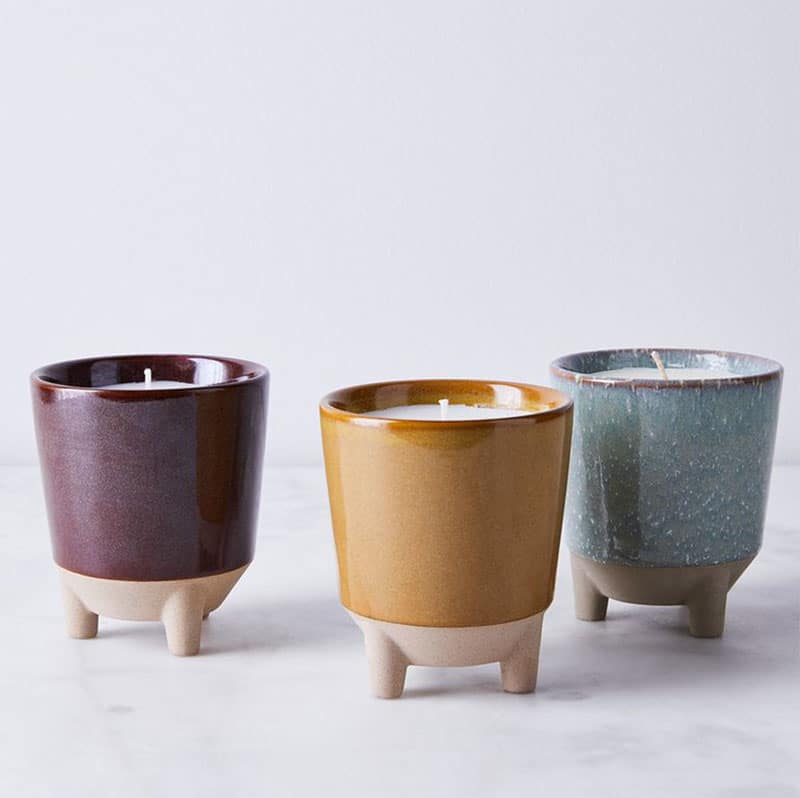 Grow 'n Glow candles in ceramic pots