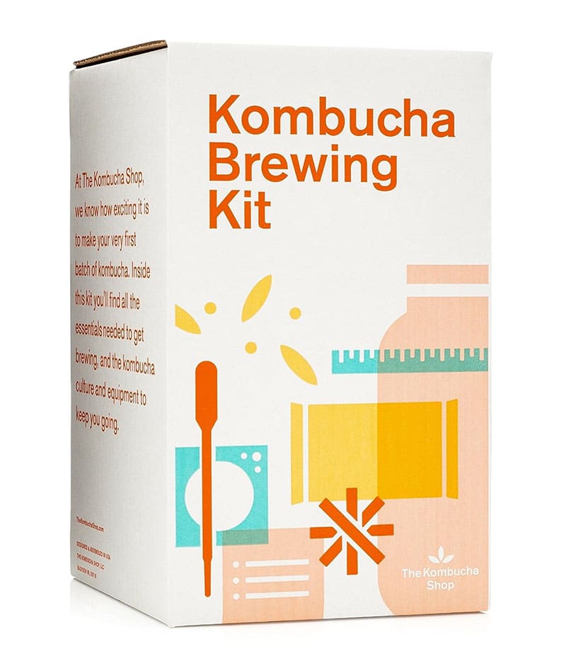 Homebrewed kombucha-making kit