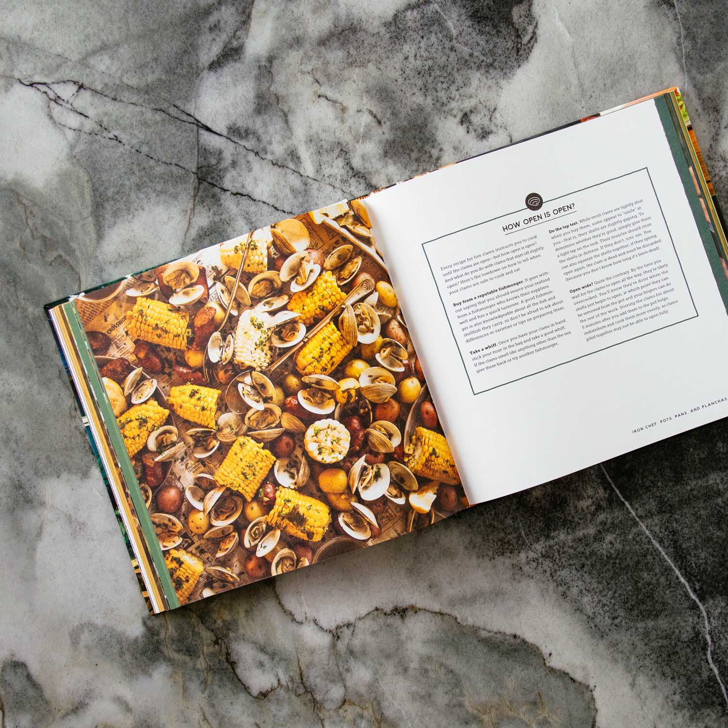 Recipe page inside The Backyard Fire Cookbook