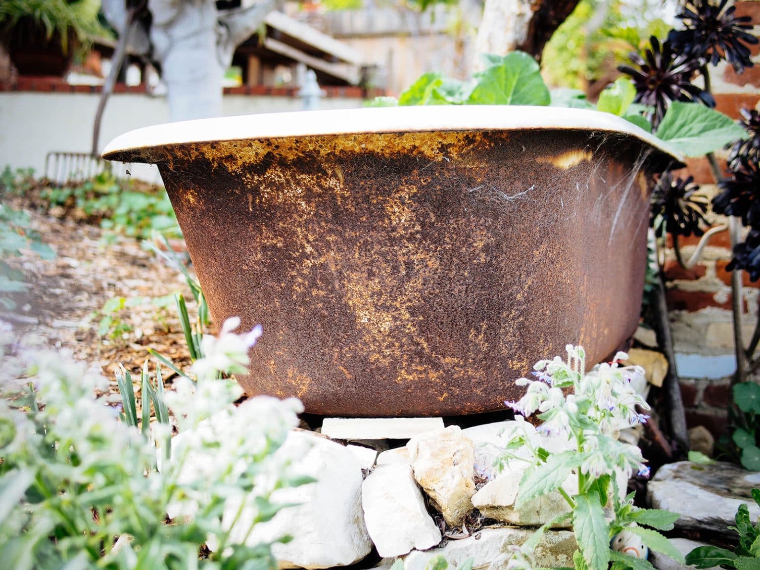 How I Turned a Vintage Clawfoot Bathtub Into a Planter Garden Betty