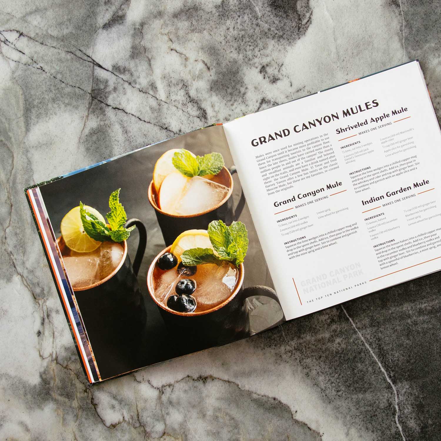 Recipe page inside The National Parks Cookbook