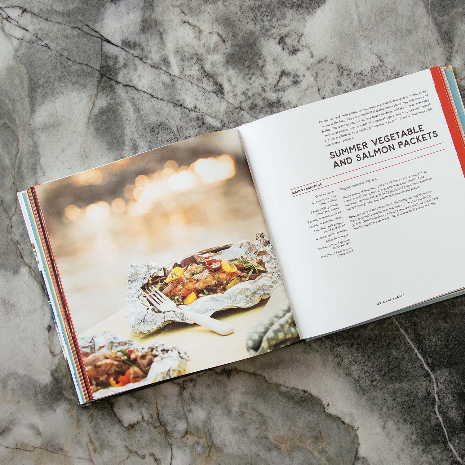 Recipe page inside The New Camp Cookbook