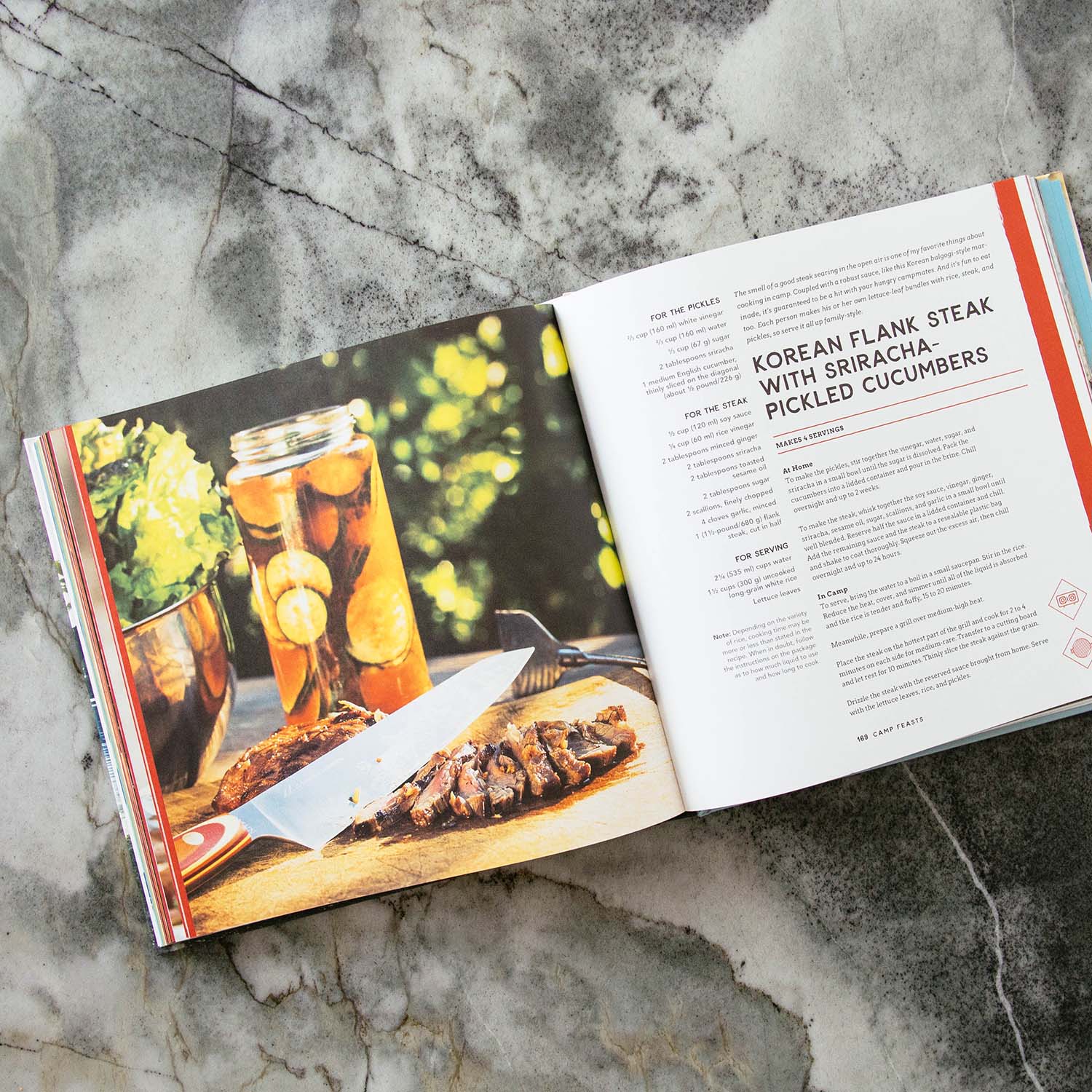 Recipe page inside The New Camp Cookbook